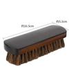 Horsehair Leather Textile Cleaning Brush for Car Interior Furniture Apparel Bag Shine Polishing Brush Auto Wash