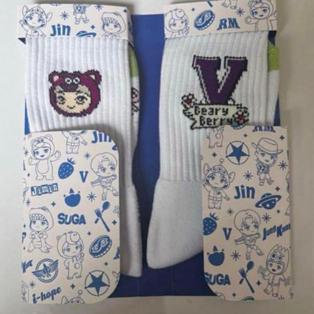 [USED] Korea Limited Edition BTS Toy Story TiNYTAN Socks - V (Taehyung)