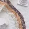 1String, Purple Yellow White Natural Freshwater Pearls, Handmade Rice Pearl Beads for Jewelry Making DIY Crafts (Beads 3-3.5mm, Length 36cm)