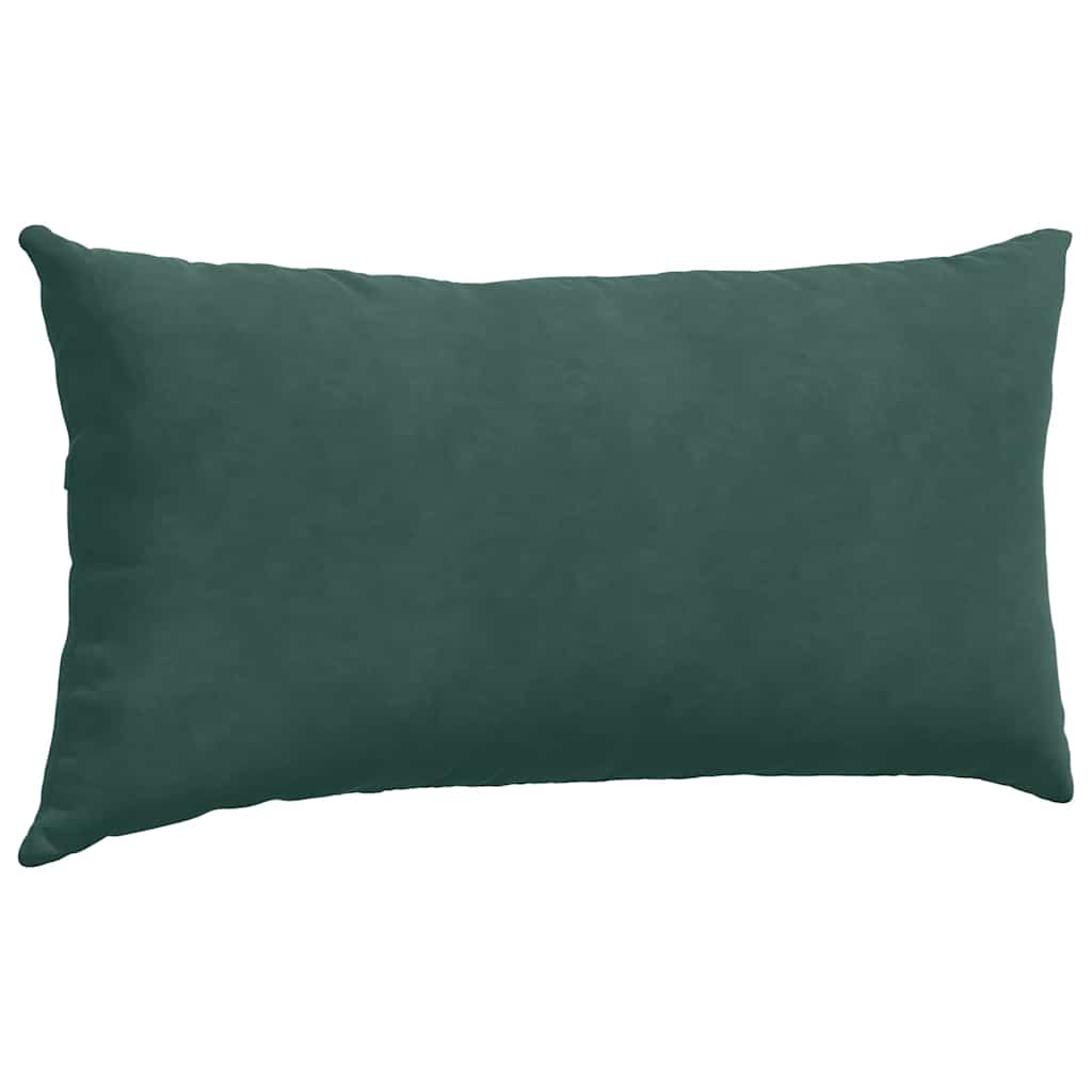 Sofa Cushions 2 Pieces Dark Green 80 x 40 cm Cord Fabric