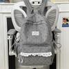 Schoolbag New Backpack Female Korean Version Ins Literary Small Fresh Wind Junior High School Student Backpack Large Capacity Casual Backpack