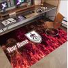 Tappeto in Velluto di Cristallo Personalizzato con Motivo Calcio Burnley Tappetino Antiscivolo per Pavimento