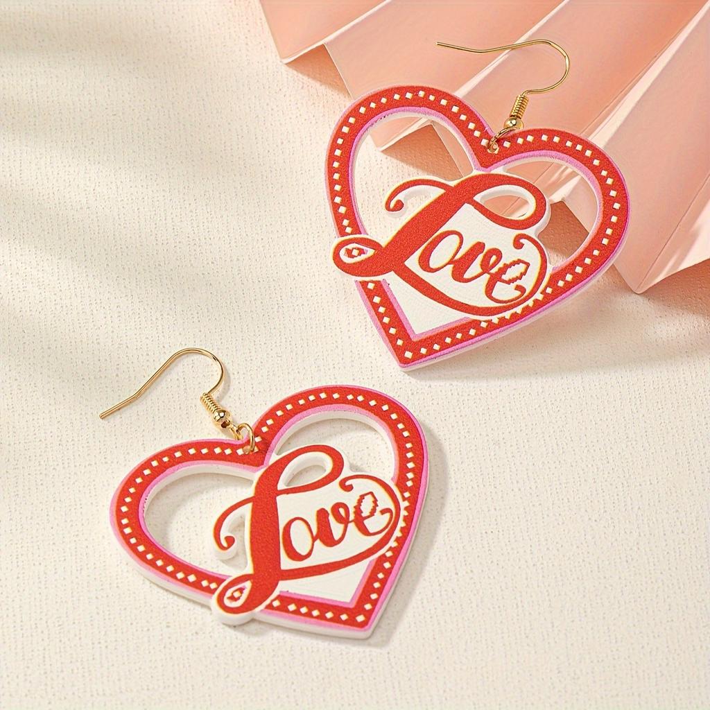 Liebe Kreisohrringe Neue trendige Ohrringe zum Valentinstag Internet-Berühmtheit Kleine Ohrringe Temperament-Ohrringe