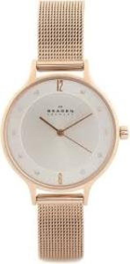 SKAGEN ANITA Rose Gold SKW2151 Rose Gold Mesh Stainless Steel Quartz Ladies Watch
