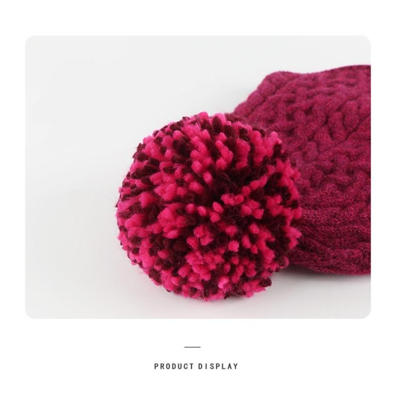 Children's Knitted Ear Protection Hat, Cold Resistant, Thick Skiing, Nordic Style Wool Blend, Direct Supply Knitted Hat