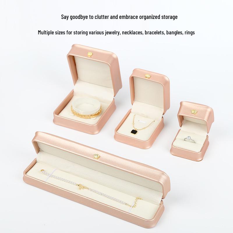 Crown Waist-Cinched PU Leather Jewelry Box for Earrings, Rings, Pendants, Necklaces, and Bracelets