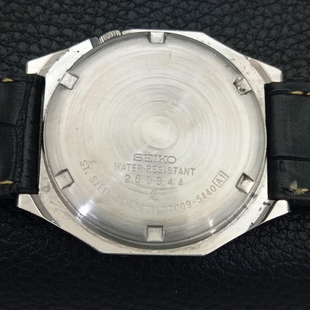 Seiko 5 AUTOMATIC JAPAN MENS 7009A VINTAGE ORIGINAL DIAL WATCH A702385-5 R124-a702385