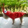 Abbigliamento per Animali Domestici Design Aragosta Taglia L Rossa per Cucciolo Gattino Caldo Confortevole Abbigliamento Cane Gatto Autunno Inverno per Passeggiate all'Aperto