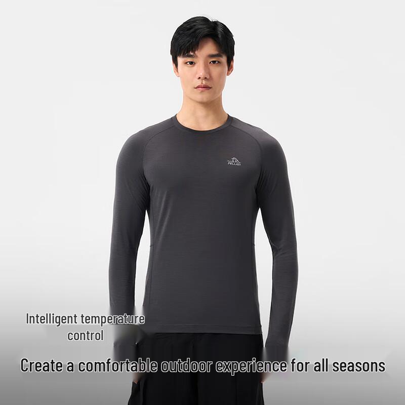 PELLIOT Men's Outdoor Quick-Dry Anti-Bacterial Long Sleeve T-Shirt