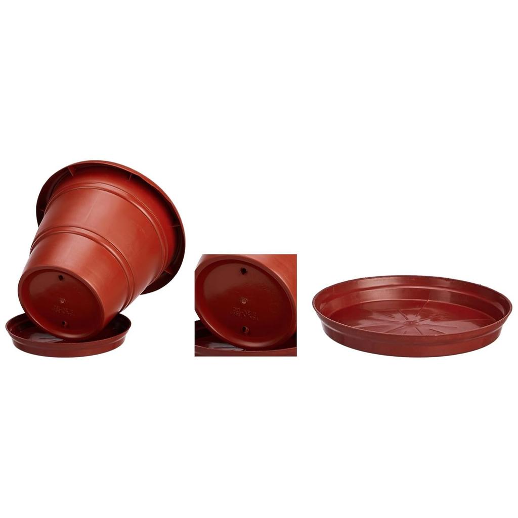 Round Pots for Plants with Bottom Tray | Modern Design | Indoor and Outdoor Flower Pot for Home/Office/Table/Garden/Balcony Decoration