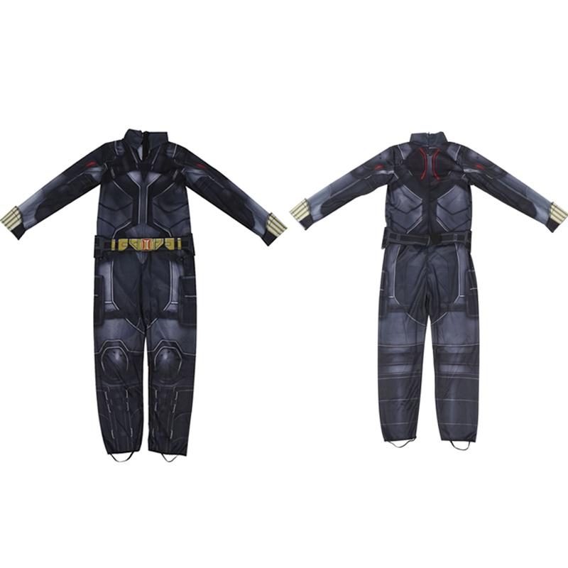 Детский костюм супергероя Черная Вдова из фильма Классический Косплей Костюм M