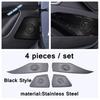 Stainless Steel Car Door Audio Stereo Speaker Loudspeaker Decoration Frame Accessories Cover Trim For Hyundai Elantra