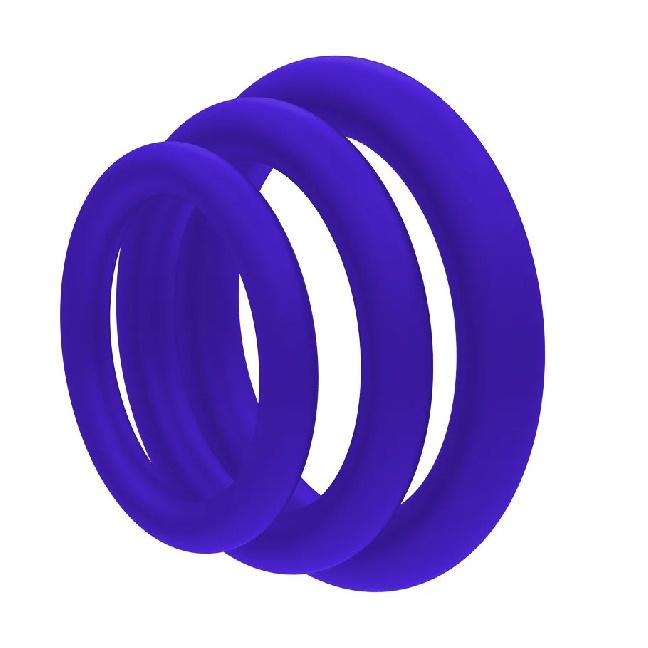 Cock Ring Durable Silicone Penis Rings Men Ejaculation Delay Rubber Sex Toys Rings for Male 3pcs/Set