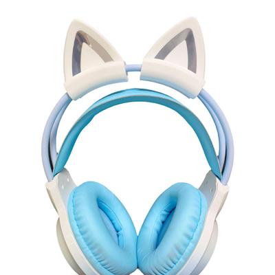 2Pcs Cute Cat Ears Decor For Headphones Decoration Gaming Fit For Video Attachment Straps Unive C2F3