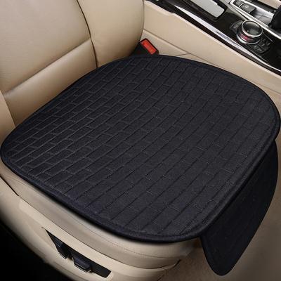 Universal Size Anti-Slip Car Seat Cover Car Seat Front Seat Protector Cushion Linen Fabric Car Accessories No Backrest