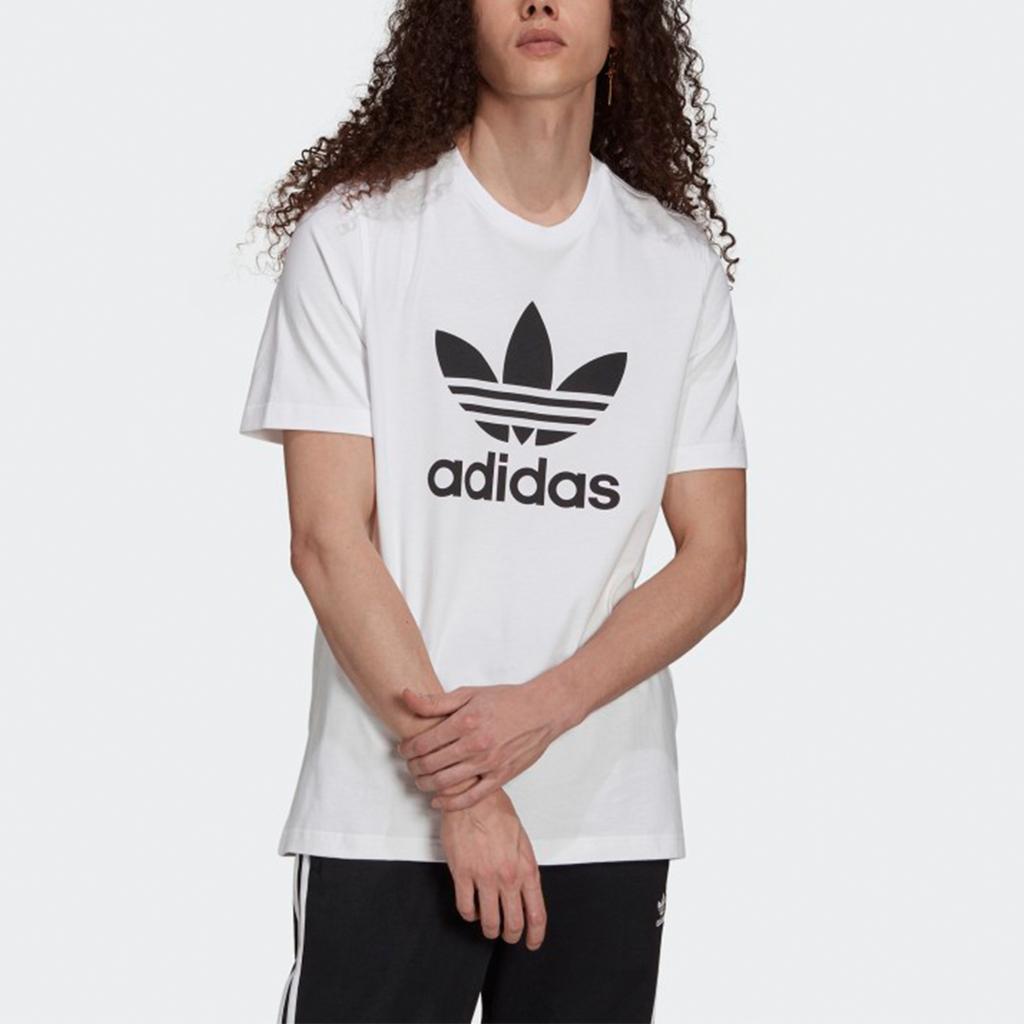 Adidas Originals Adicolor Classics Big Logo Print Sports Crew Neck T-Shirt Men Tops White H06644