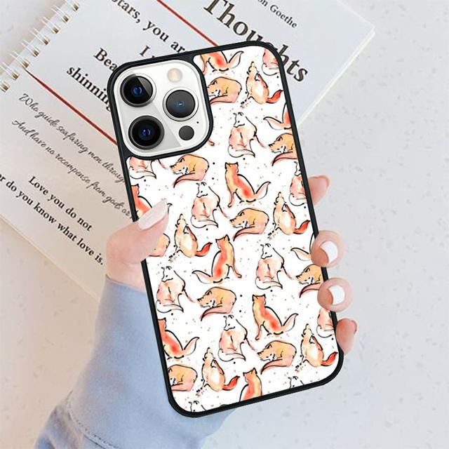 Watercolor Painting The Fox Phone Case For iPhone 17 Air 15 16 16e 11 12 13 14 Pro Max Cover For iPhone 17 Air Max Plus Fundas