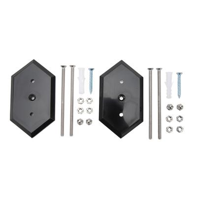 2 Sets Skateboard Hanger Wall Mounting Deck Rack Skateboarding Display and Storage Mount Kit Black