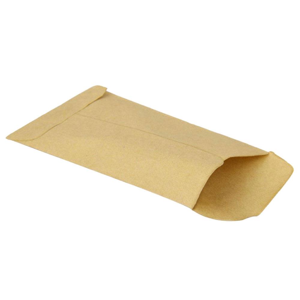 

100 шт./упак. Маленький подарочный пакет для конфет из крафт-бумаги, винтажная свадебная коричневая бумага 9*13 см 9x13cm&9x13cm жёлтый