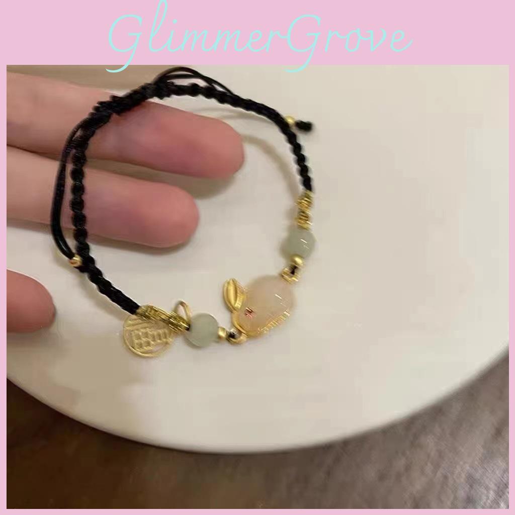 Chic Little Rabbit Charm Bracelet For Women Sweet Fresh Design 2024