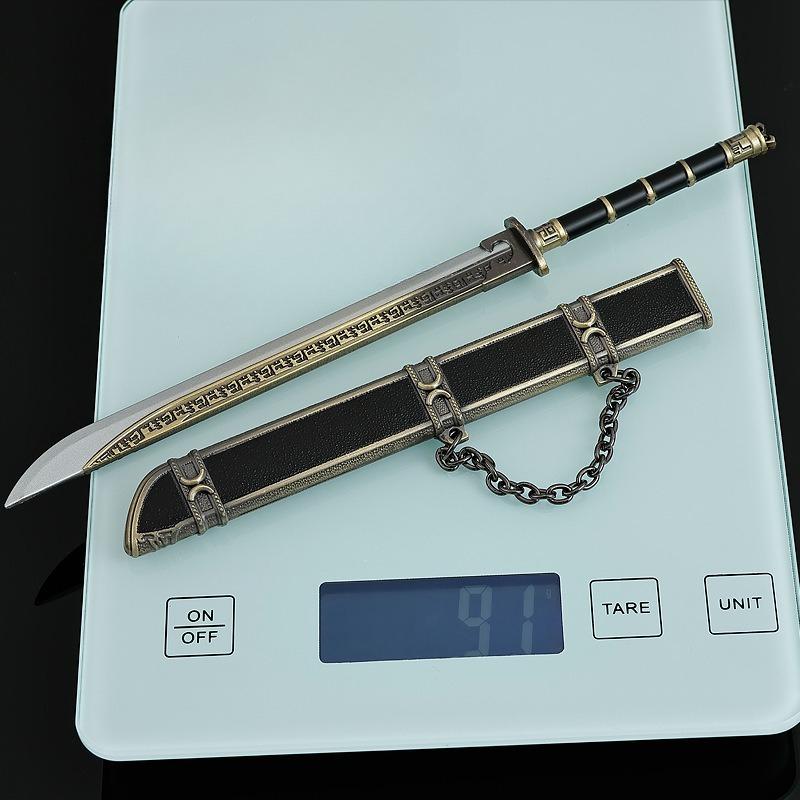 22cm/8.66in Samurai Sword Pearl Eclipse Weapon Props Cosplay Anime Peripherals Boy Birthday Gift Practice Toy Sports Collectible