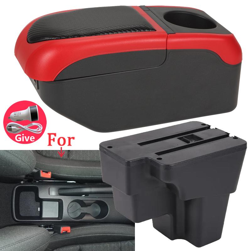 For KIA RIO Armrest Box For KIA STONIC KIA Rio Lx Cerato Car Armrest Retrofit Part Storage Box Car Accessorie South America