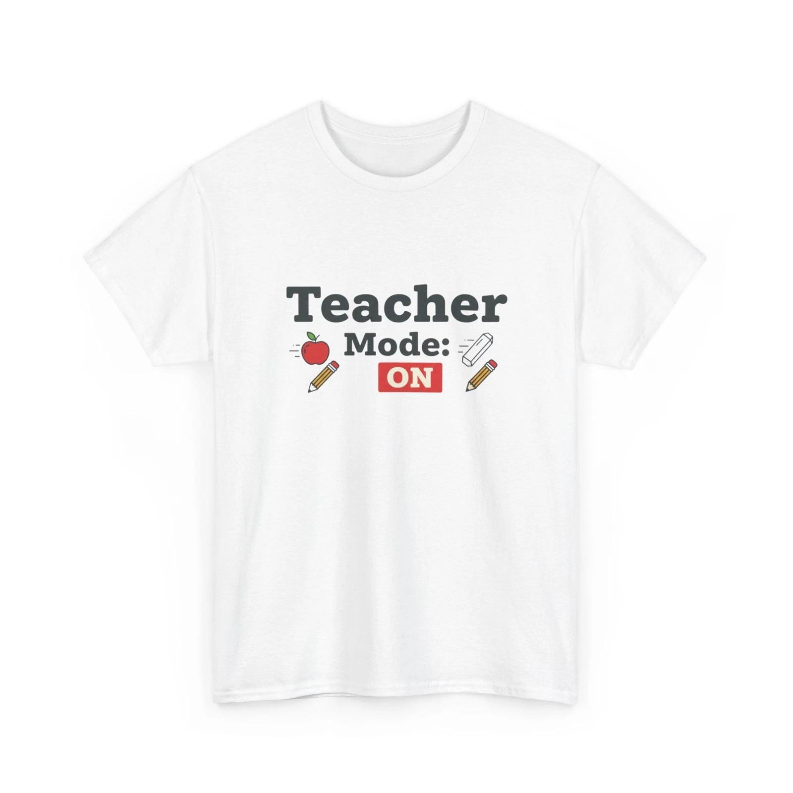 Режим Учителя ВКЛ Футболка Смешная Футболка для Учителя Подарок Учителю Футболка на Начало Учебного Года S