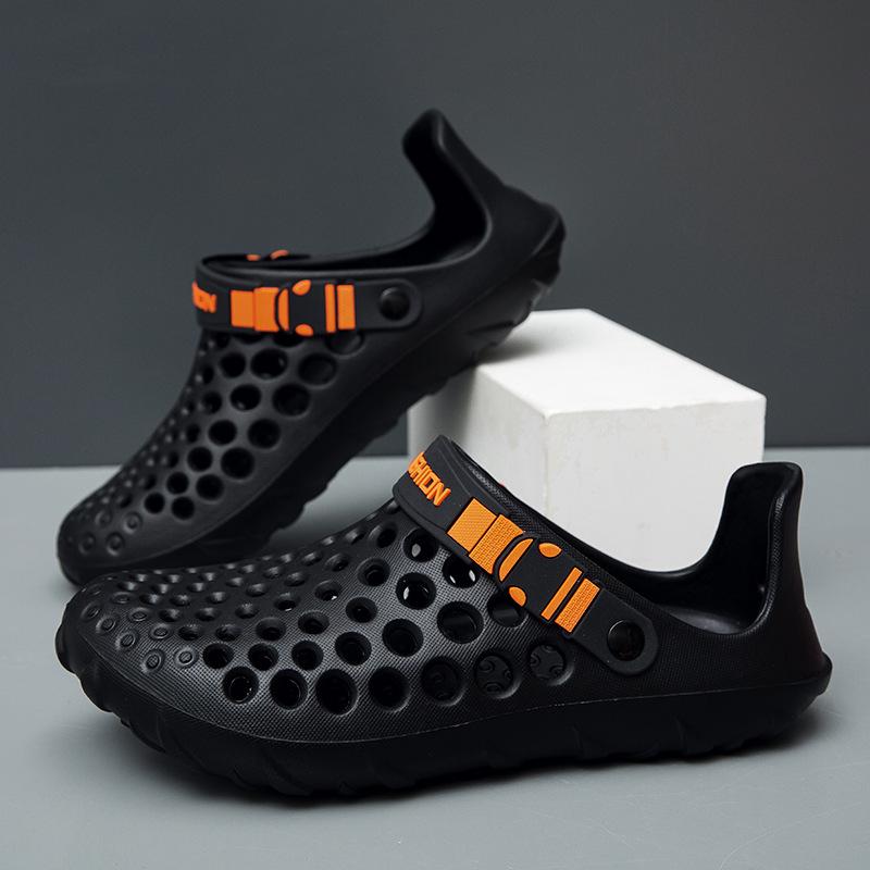 Men s 2026 Summer Non-slip Closed-toe Beach Clog Sandals 43