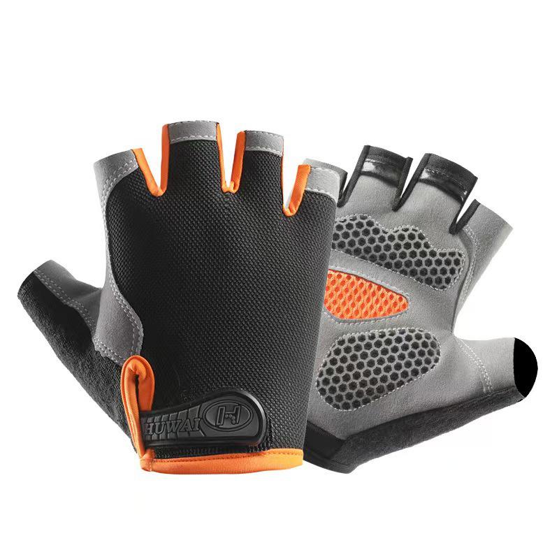 Unisex Halbfinger Atmungsaktive Rutschfeste Handschuhe für Outdoor-Fitness, Radfahren und Klettern.