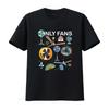 Kun Fan Sett Morsomme Ventilatorer Og Vifter Design Dame Rund Hals T-skjorte Vintage Litt Unisex Komfortabel Avslappet Mann