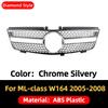 Front Mask Grille Bumper Grill Hood Mesh Modification For Mercedes Benz ML W164 2005-2011 GT Diamond Style Tuning Accessories