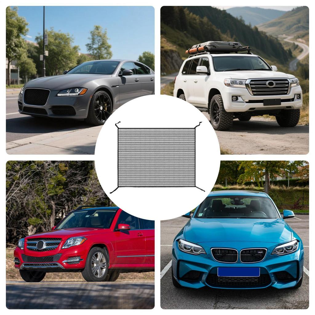 Car Grill Mesh Front Grill Engine Mesh Anti-Clogging Cover for Radiator Vehicle Prevent Stone Dirt and Leaf From Flying