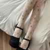 Aesthetic Star Patterned Silk Stockings Sexy Sheer Thin Tights Japanese Harajuku Nylon Pantyhoses Streetwear for Women