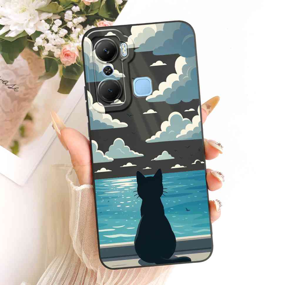 For Infinix Hot 12 Pro X668C Case Silicone Back Cover Full Protection For Infinix Hot 12Pro 6.6" Popular Patterns Phone Casing