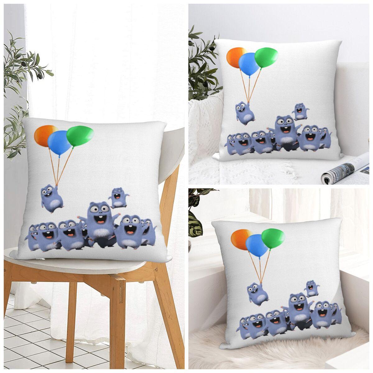 Fine Glasses Unisex Pillow Case Grizzly And Lemmings Polyester Pillow Cover Retro Trendy Cushion Cover Printed Pillowcases For Sofa Home Decoration