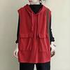 Women's Sleeveless Hoodies Summer Athletic Exercise Tank Tops Workout Gym Pullover Sweatshirt with Pockets
