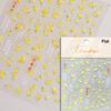 5D Mini Flowers Colorful Wreath Daisy Delicate Shiny Rhinestone Spring Self Adhesive NailArt Decorations Stickers Manicure Decal