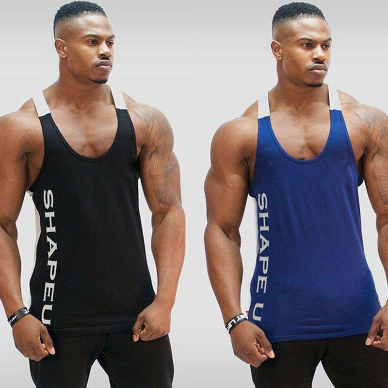 Premium Quality Gym Men's Muscle Sleeveless Tank Top Tee Shirt For Bodybuilding