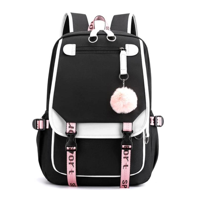 New student schoolbag casual large capacity backpack primary school junior high school high school usb charging backpack
