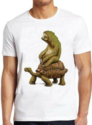 Sloth Tortoise Speed Is Relative Science Geek Funny Cool Gift Tee T Shirt M299 XXXL