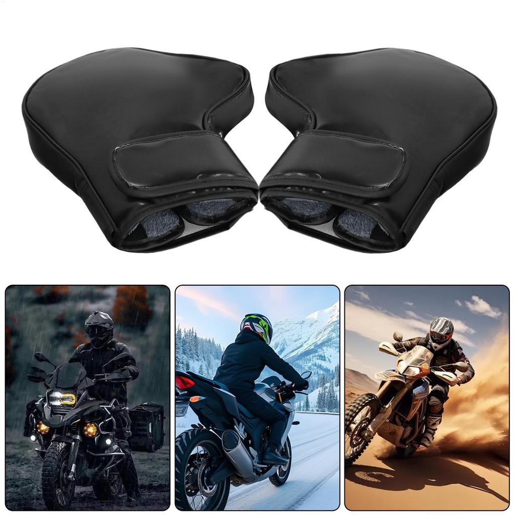 Bike Handlebar Mittens Warm Handlebar Covers Cycling Grip Warm Protector for Motorcycle Dirtbike Scooter Bike Snowmobile Winter