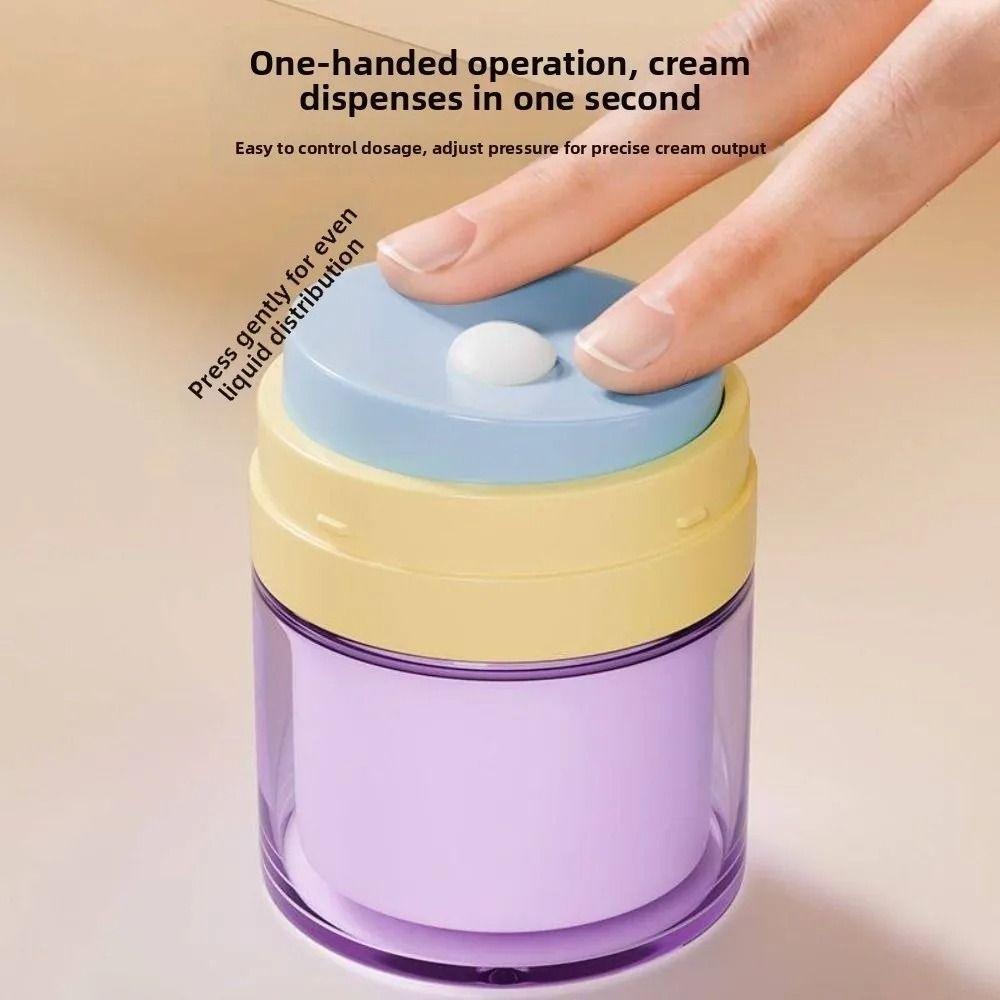 Push Down Mechanism Airless Pump Jar 50ml Capacity Empty Lotion Dispenser Travel
