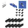 Solar Panel Mounting Brackets Set 4/6/10Pcs Mid End Clamps Rails Included Easy Install for Off Grid Solar System