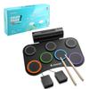 Donner Electronic Drum Drum Power MIDI Recording 12 Demo 9 for Kids and Foot Audio USB Japanese Instruction Manual Set, Roll-up Pad, Built-in Speaker,