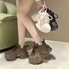 7.5CM Heels Autumn Chunky Sneakers for Women 2024 New Casual Walking Platform Sports Shoes Woman Thick Bottom Dad Shoes Ladies