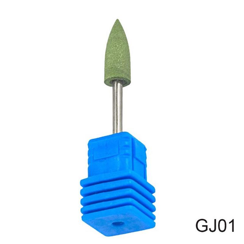 

Силиконовые сверла для дизайна ногтей, профессиональные фрезы, зеленые инструменты для ногтей для электрической машины GJ01