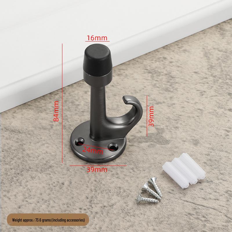 Thickened Stainless Steel Silent Door Stopper with Hydraulic Buffer