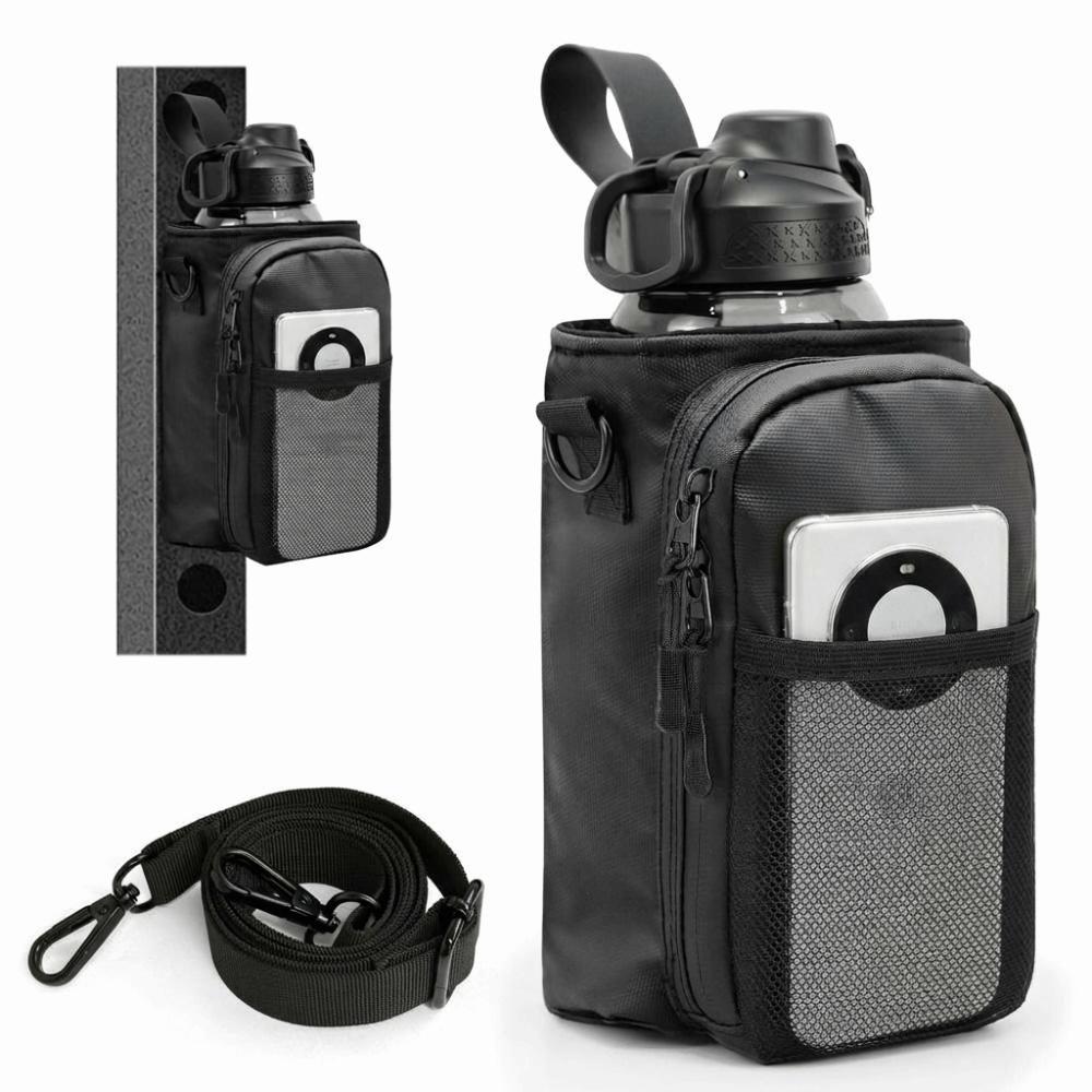 5 Neodymium Magnets Magnetic Water Bottle Bag with Phone Pockets Water Bottle Bags Workout