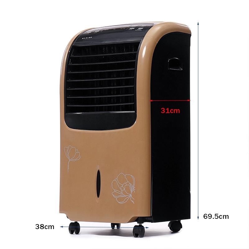 Air Condition Fan 8L Large Tank Indoor Room Remote Control 2000/80W Power Saving Mobile Water Air Cooler/Heater Sleep Timer 220V