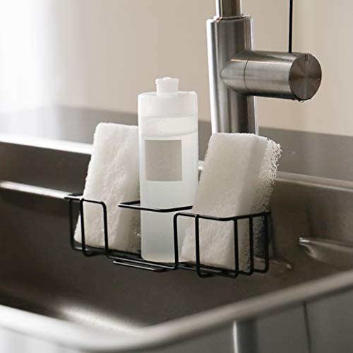 Pearl Metal Sponge Rack, Slim Pocket, Kitchen Storage, Limited Edition, Black, BLKP, AZ-5103